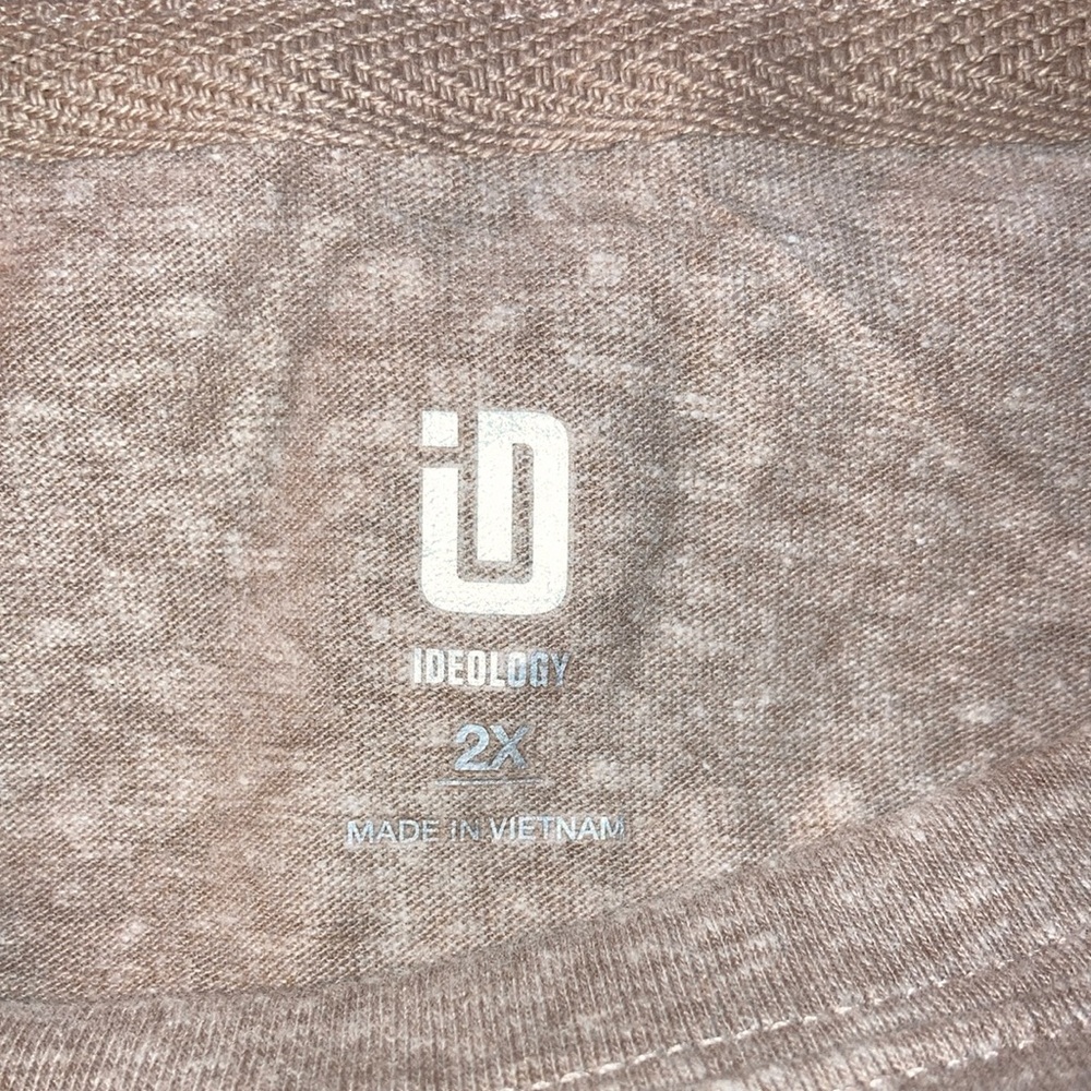 Ideology Casual Choco Malt Long Sleeve Top Size 2X - Picture 4 of 5